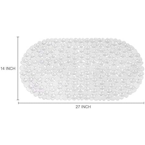 Tapis de bain antidérapant à ventouses, 68,5 x 35,5 cm 2