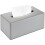 Rechteckige Taschentuchbox-Abdeckung – Mattgraues ABS, 9,5 x 5,5 1