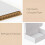 Caixas de envio de papelão ondulado branco, 15 x 10 x 8 cm (6 x 4 x 3 polegadas), conjunto de 50 unidades 3