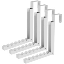 Égouttoir pliable à suspendre à la porte, blanc, 6 niveaux