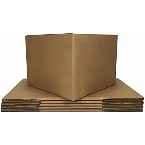Cardboard Moving Boxes - 6-Pack, Large, 20" x 20" x 15", Brown 2