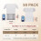 Conjunto de 50 caixas de papelão ondulado branco para envio, correspondência e transporte de mercadorias (7x5x4 polegadas). 2