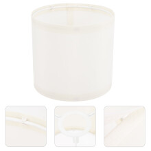 Abat-jour rond en tissu jaune pour lampes de table et lampadaires