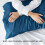 Conjunto de 2 fronhas tamanho King em rayon de bambu azul turquesa 4