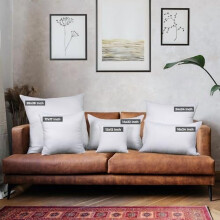 Witte sierkussens (4 stuks, 30x30 cm) – Donsvervanger, zachte decoratieve vulling voor bed, bank, binnen- en buitengebruik