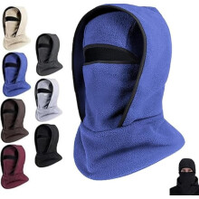 Mascarilla Ice Armor, gorro cálido de invierno para exteriores y braga de cuello integrada para ciclismo, mascarilla facial de forro polar