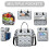 Isolierte Lunchtasche mit Blumenmuster für Damen 2