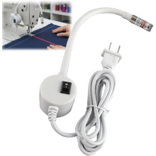 Luz de posicionamento magnética para máquina de costura – Guia de quilting ajustável com pontos/linhas/mira, auxílio de precisão mãos-livres