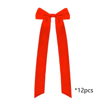 12pcs Ballet Style Decorative Bows, Polyester Ribbon Ornaments, Multi-color Accent for Cake, Wine Bottle, Gift Box & Party Decor
