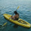 Pompa manuale per l'acqua del kayak, 1 set in plastica gialla 8