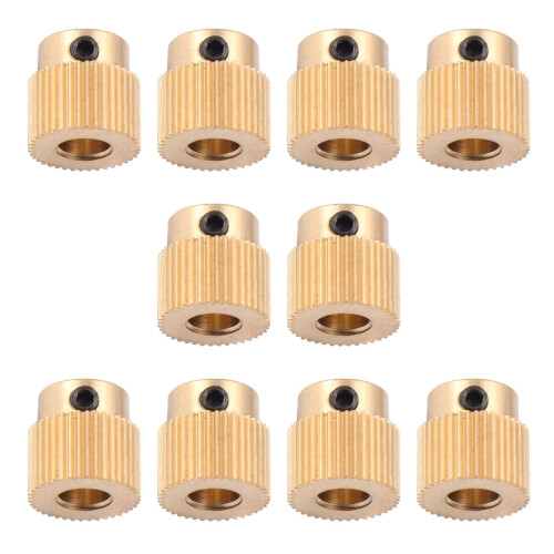 Nadi10pcs MK8 Εξωθητήρας 40 Οδοντωτοί Δόντες Ορειχάλκινος Τροχός Εξώθησης για