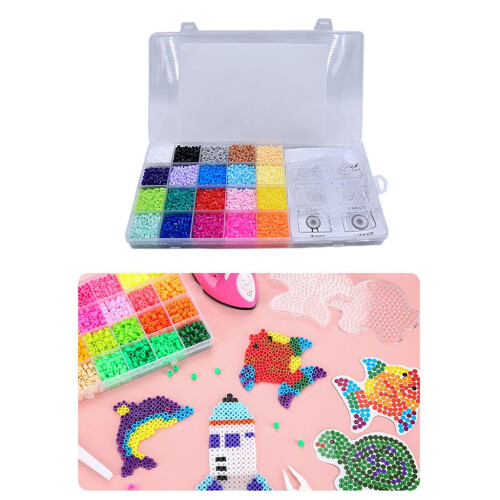 Hama-Perlen, handgefertigtes Bastelset mit Bügelperlen, Pixel-Art-Perlen für Kinder 1