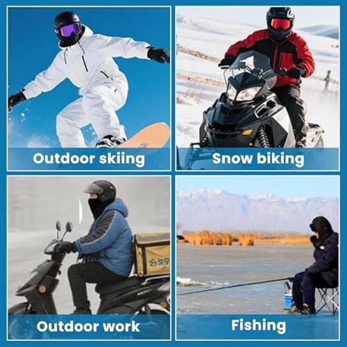 Μάσκα προσώπου Ice Armor, ζεστό καπέλο για εξωτερικούς χώρους και ενσωματωμένη μάσκα 1