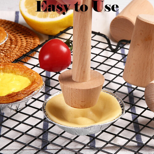 Set de 3 cleme de patiserie din lemn cu capete duble 2