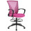 Drafting Chair Pink Mesh Adjustable Height Foot Ring 1