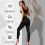 τεμάχια γυναικεία σετ γυμναστικής Pilates, αθλητικό σουτιέν με ριμπ λαιμόκοψη, 2