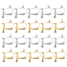 FRCOLOR20pcs Tiontairí Cluaise Clip-on, Cúpla Fáinne Cluaise Gan Toll, 16.73"X10.04"X1.97"