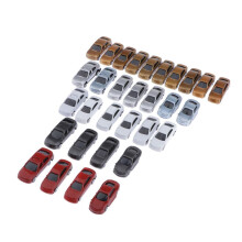 30-Pack N Gauge 1:150 Scale Painted Model Cars for Parking Scenery Train Layout.