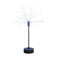 LED svetelný zdroj do ústredného bodu – stromček s hviezdnou pyrotechnikou, na batérie, na vnútornú večeru a párty dekoráciu, biely