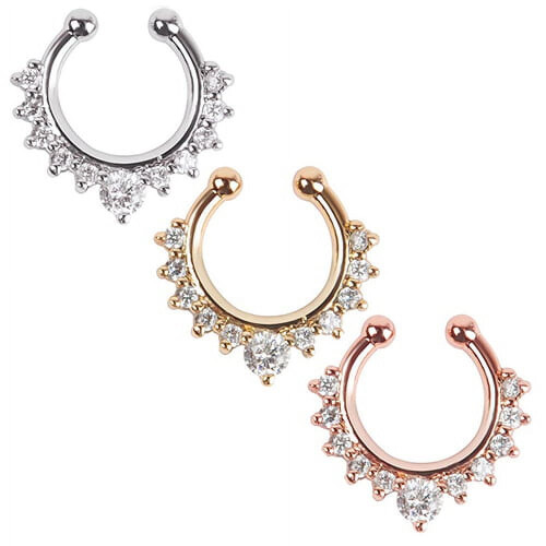 U形无穿刺鼻夹环 耳唇通用 5件装 2