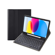Toetsenbordhoes compatibel met Samsung Galaxy Tab A9Plus 2023, zachte hoes met magnetisch afneembaar toetsenbord, donkergroen met touchpad