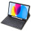 Capa com teclado para Samsung Galaxy Tab S9FE de 10,9 polegadas 3