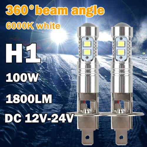 2x Κιτ προβολέων H1LED εξαιρετικά φωτεινών φώτων υψηλής χαμηλής δέσμης για οδήγηση 2