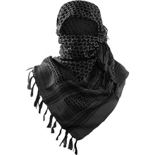 Mikilon Men's Cotton Patterned Desert Scarf with Neck Scarf and Tassel Fringe Scarf Fashion Warm Scarf