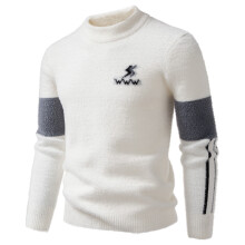 Ugly Christmas Sweaters For Men Knit Sweater Coat Casual Long Sleeve Round Neck Pullover Soft Warm Winter Top Comfortable Loose Fit Outerwear