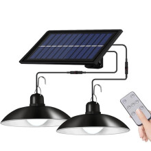 Solar Panel Shed Light LED Barn Pendant Lamp