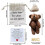 Mini Worry Bear with Hat Pink Pocket-Sized Positive Bear 1pc 3