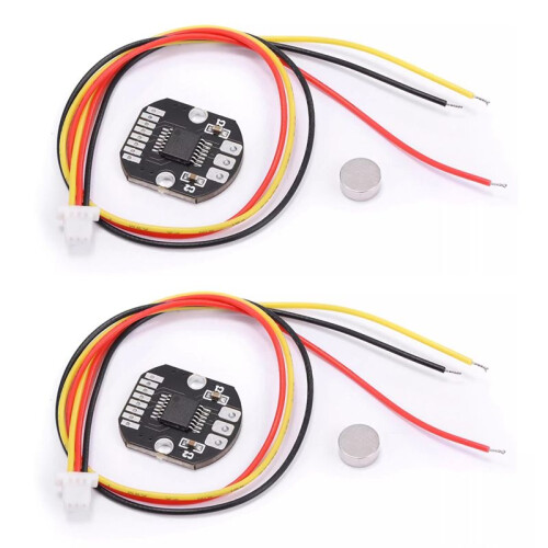 2Pcs AS5048A Magnetic Encoder PWM Output SPI/I2C Interface 14 Bit High Precision for Brushless Motor