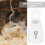 Standing Hamster Waterer PP White Transparent Leak-Resistant Easy-Use 3