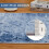 Abstracte blauwe, wasbare loper van 60x180 cm met antislipoppervlak. 4