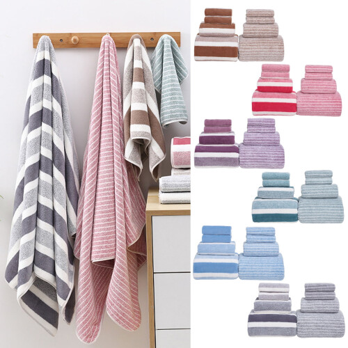 Ensemble de 8 serviettes de bain Elailye – Douces, absorbantes, violettes 2