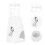 Standing Hamster Waterer PP White Transparent Leak-Resistant Easy-Use 6