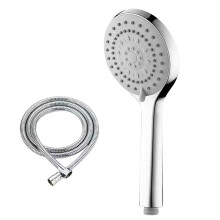 BVXEEP Shower Faucet Sets, 5 Functions Shower Head with Handheld, High Pressure Shower Head Set with Hose Adjastable Bracket Rubber Washers