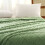 Polyester Blanket 150x100cm Soft Warm Throw Green 1 Pc 4