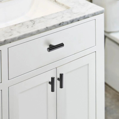 30-Pack Black Drawer Pulls & Cabinet Knobs, 2in, Compatible with Standard Cabinets & Dressers 1