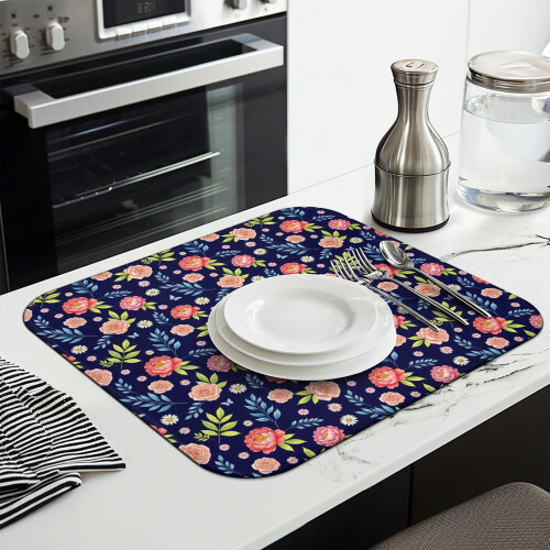 Blomstermatte til kjøkkenoppvask i mikrofiber 2
