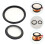 2Sets Replacement Diaphragm Covers for Stethoscope Black PVC Material Bell Cover 1