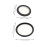 2Sets Replacement Diaphragm Covers for Stethoscope Black PVC Material Bell Cover 2