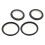 2Sets Replacement Diaphragm Covers for Stethoscope Black PVC Material Bell Cover 6