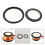 2Sets Replacement Diaphragm Covers for Stethoscope Black PVC Material Bell Cover 5