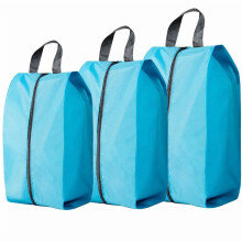 3-delige set opvouwbare schoenenopbergtassen, reisorganizer, nylon schoenentas met ritsvak, waterdichte schoenenorganizer