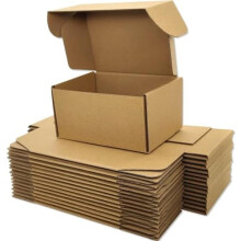 Small Brown Shipping Boxes (6x4x3"), 25-Pack Cardboard Corrugated Mailers for Small Business, Crafts, Gifts – Compatible with USPS