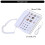 Milue Button Landline Telephone for Elderly with Adjustable 5