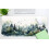 Mouse Pad Gaming Green Melanine Mountain Forest 31,5x15,7 ίντσες 2