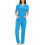 Σετ Scrubs for Women2Piece για γυναίκες, μονόχρωμο τοπ με κοντό μανίκι και V λαιμόκοψη, 6