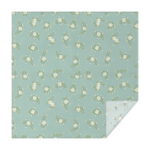 Nappe carrée à motif floral en polyester 132 x 132 cm